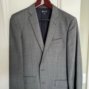 J. Crew Ludlow Suit in Grey Worsted Wool (38R, 32x30)